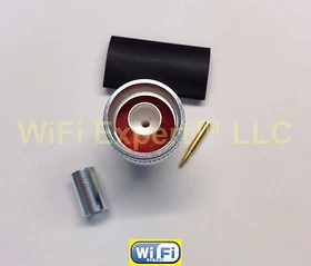 N TYPE MALE CRIMP CONNECTOR FOR LMR100 LMR195 LMR200 LMR240 LMR400 RF COAX CABLE