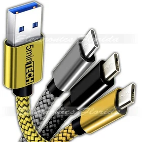 Type C USBC to USB Cable 3FT/6FT/10FT Fast Charge Cord lot Android Phone Braided