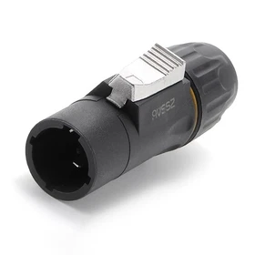 1x IP65 Waterproof Power Connector Plug Socket - 3 Core No Soldering Required