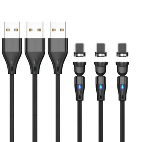 Magnetic USB Fast Charger Data Cable Cord For iPhone 14 13 12 11 XR X 8 7 6 Plus