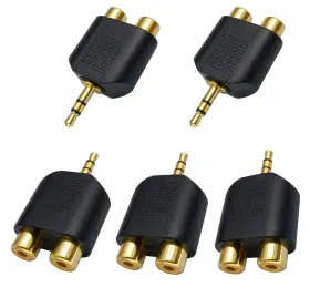 682559178814 AAOTOKK Rca Splitter Adapter Poles