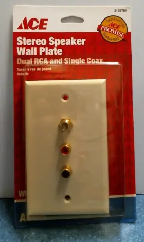 09087 ACE Stereo Speaker Wall Plate