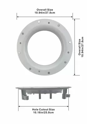 AAR8CFG ACOUSTIC AUDIO Frames Grills Ceiling Speakers #2
