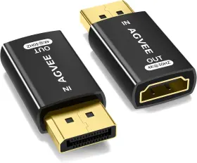 BDP2HD-BK09 AGVEE Pack Display Port Hdmi Adapter Alloy