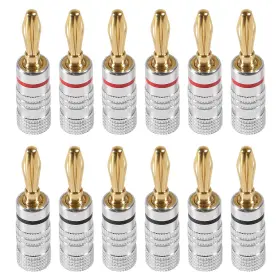687117725356 AITRIP Speaker Banana Plugs Audio Jack Connector