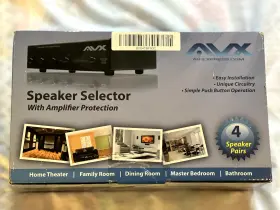 AVX-1600 AVX AUDIO Zone Stereo Speaker Selector Switch Box