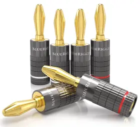 BANANA-PLUGS-6PACK BLUERIGGER Closed Dual Screw