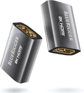 8K-HDMI-COUPLER-2PACK BLUERIGGER Pack Female Adapter