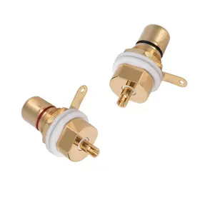 QM66079 BNAFES Rca Terminal Copper Panel Mount Female Jack