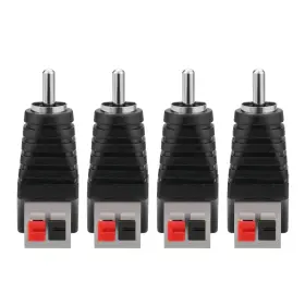 BOSU-E011X4 BORSUER Rca Speaker Wires Adapter Male