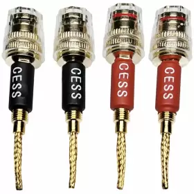 S162-2IN WIRE Cncess Pin Banana Plug Female Jack Speaker #3