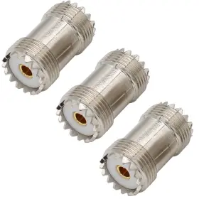 00823 COAX Exgoofit Barrel Connector Uhf Female Adapter