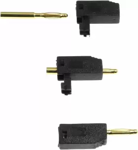 BPLUG-2MM-10RB MINI Maxmoral Stackable Banana Plug Wire Cable #3