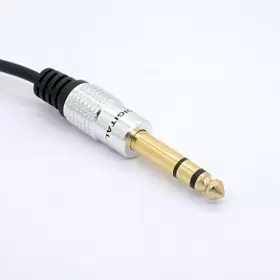 758232645918 BSHTU Headphone Extension Cable Golden Stereo #3