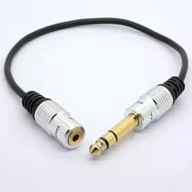 758232645918 BSHTU Headphone Extension Cable Golden Stereo