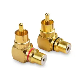 500040X2 CABLE MATTERS Pack Right Angle Rca Adapter Audio