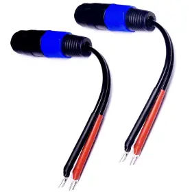 S001-02 CNCESS Spade Fork Plug Speakon Female