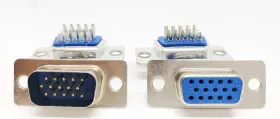 10-HD15MF-10M CONNECTORS PRO High Density Solder Male