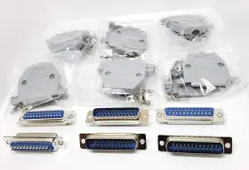 1015-H25M CONNECTORS PRO Solder Cup Male Hoods Pins Connector