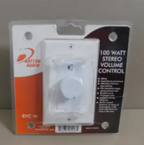 Rvc-w DAYTON AUDIO Stereo Volume Control Wall Mount