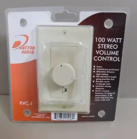 RVC-1 DAYTON AUDIO Stereo Volume Control Wall Mount