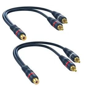 BK33 DTEEDCK Rca Splitter Female Male Pack Audio Video
