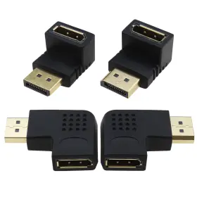 4463432 ECSING Dp Male Female Adapter Set Angled Display Port