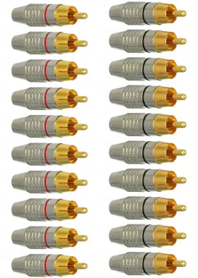 750958514493 EEEKIT Rca Male Plug Solder Audio Video Adapter