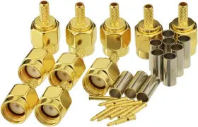 EWSMA009-10 EIGHTWOOD Sma Male Crimp Rf Connector Plating