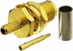 EWUC0046 EIGHTWOOD Sma Bulkhead Female Male Pin Crimp Rf #2