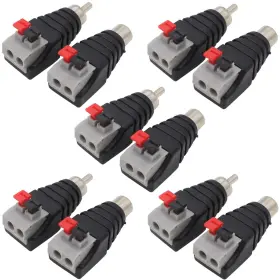 406970 EXGOOFIT Speaker Phono Wire Cable Audio Male Female