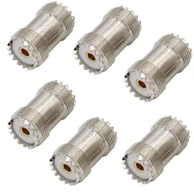 56521 EXGOOFIT Barrel Connector Coupler Uhf Female