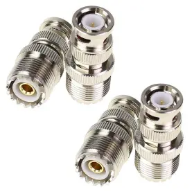 698253513554 EXGOOFIT Bnc Male Uhf Female Adapter Rf Coaxial