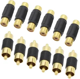 C9004506 EXGOOFIT Rca Adapter Female Male Couplers