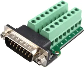 A6023 FUTHEDA Male Jack Pins Port Adapter Row Terminal Signal