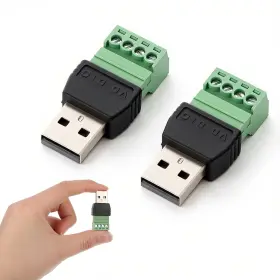 5413BBSO1761 FYNTAVE Solderless Usb Connectors Male Pin Screw
