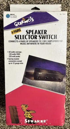 7023 GIZZMOS HOME ENTERTAINMENT Speaker Selector Switch
