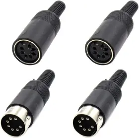 2019050646 HXCHEN Female Male Din Adapter Socket Audio