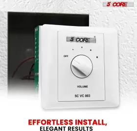 VC-003 CONTROL Volume Rotary Knob Wall Mount Ceiling Speaker #2