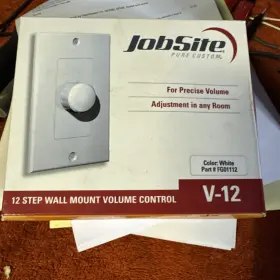 760514011120 JOBSITE Wall Mount Volume Control Twelve Step