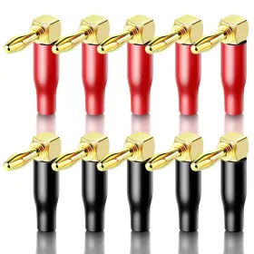 781520848685 KUYIOHIFI Banana Plugs Dual Screw Locking Right