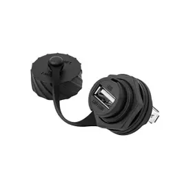 HKCZ-19-AMZ-4 LEIFU Usb Connector Dual Port Female Socket