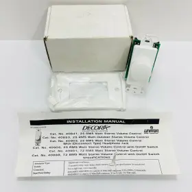 40841 LEVITON Decora Stereo Volume Control Job