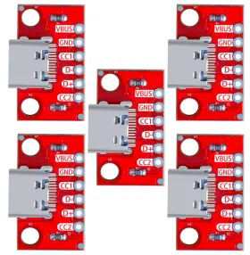 793811124088 LGDEHOME Pack Usb Breakout Board Female Module