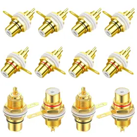 31713644 LKELYONEWY Solderable Rca Panel Mount Plug