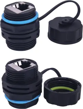 LQ-5842 LONLONTY Waterproof Panel Mount Coupler Shielded Pack