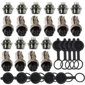 CB-JACK-6PIN-5P LSGOODCARE Pin Connector Plug Female Male
