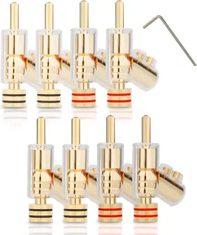 763032220531 MONOSAUDIO Locking Banana Plugs Connector