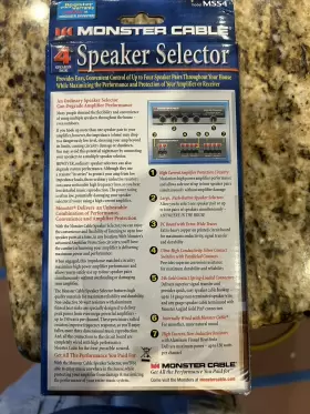 MSS4 MONSTER CABLE Stereo Speaker Selector Distributed Audio #2