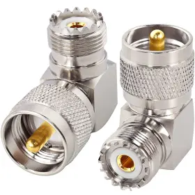 606267164068 MOOKEERF Male Uhf Female Right Angle Adapter
